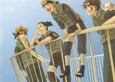 tous chuunin naruto,shikamaru,kiba,chôji et akamaru bien sur!!!!!!!